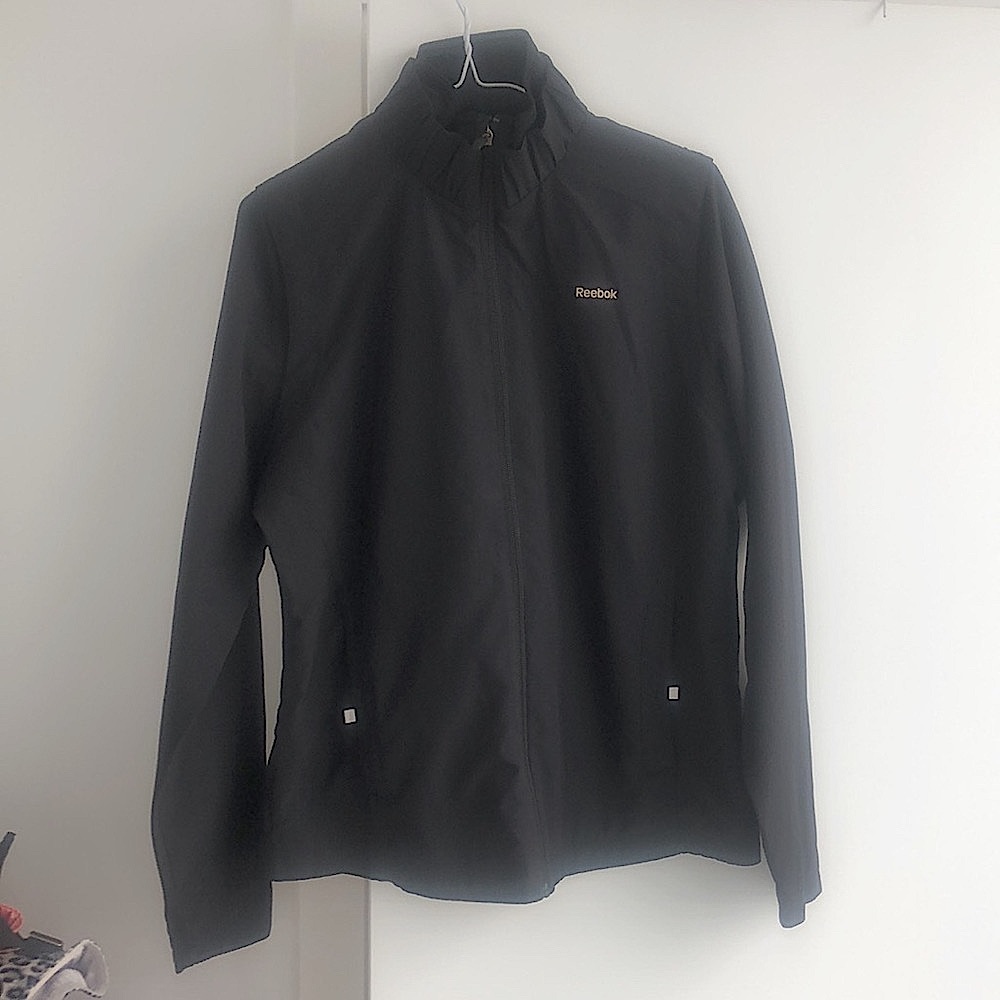 REEBOX Black Lightweight Reflector Jacket, L